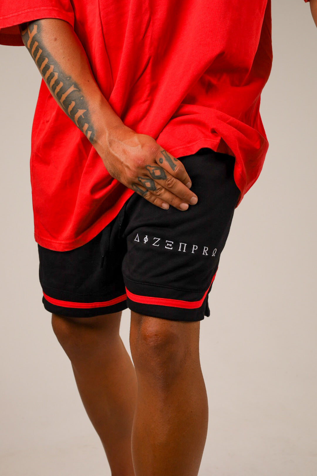 Red line shorts